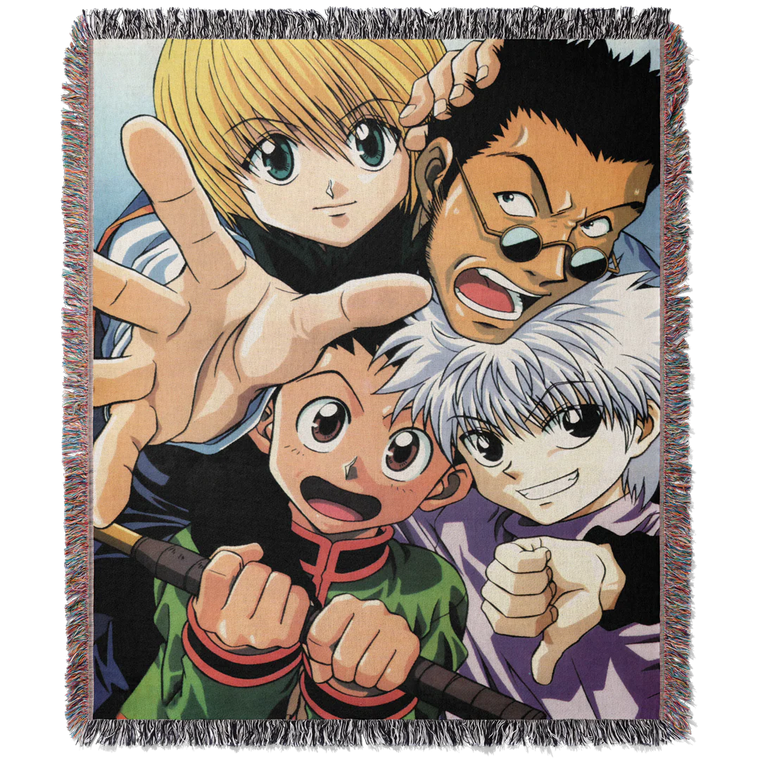 Hunters 2 Woven Blanket Tapestry