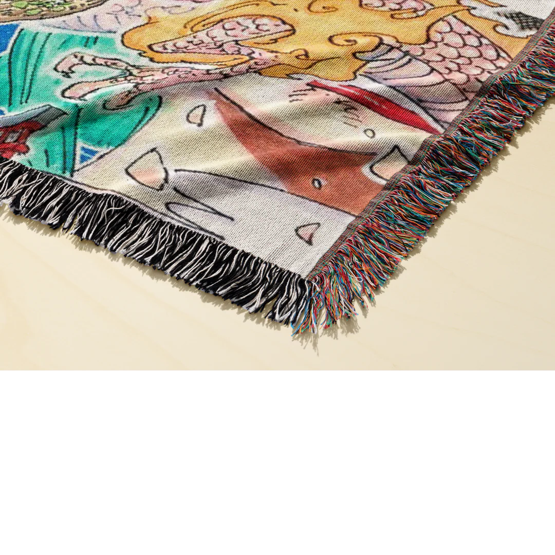 Pirate 5 Woven Blanket Tapestry - Image 2