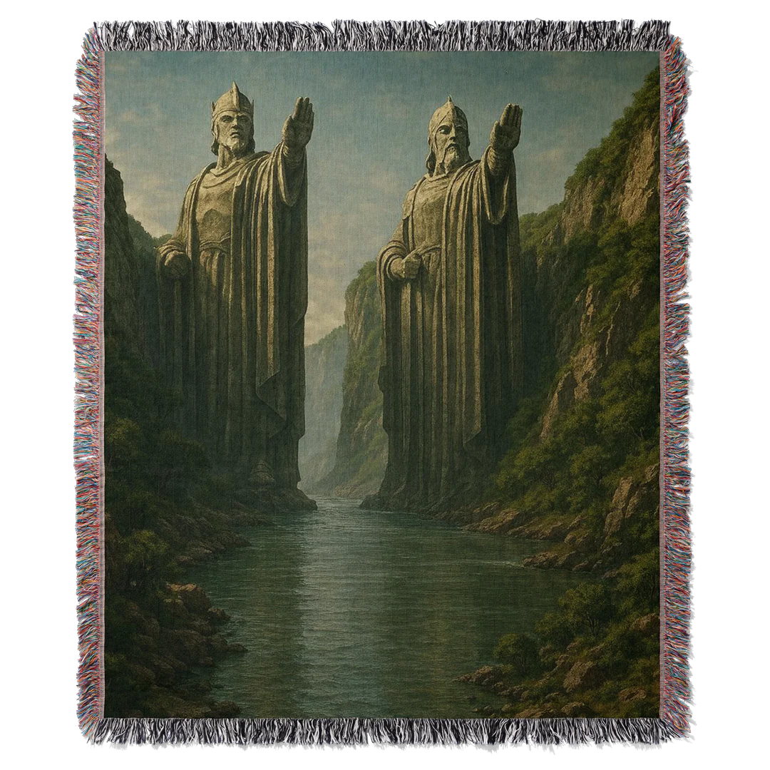 Twin Gates Woven Blanket Tapestry